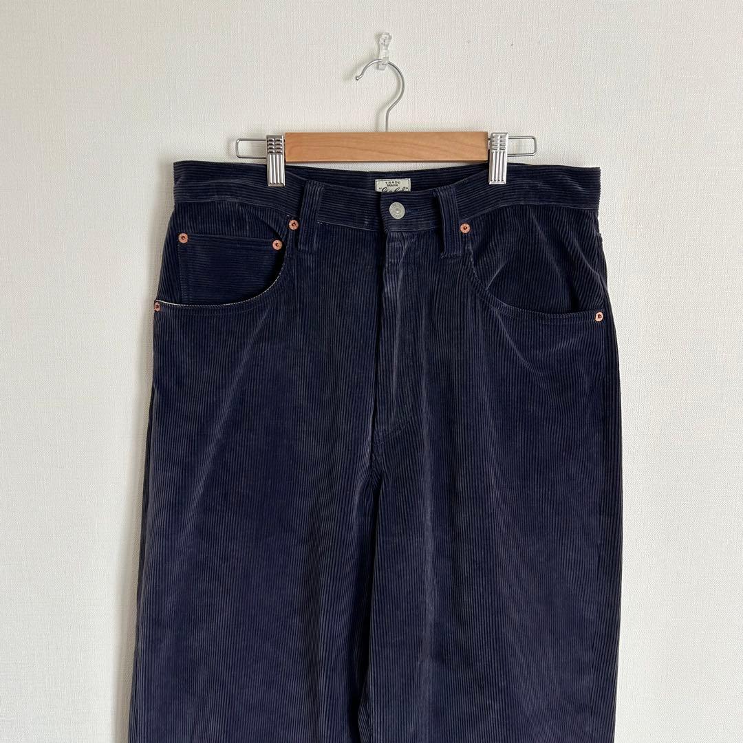 GOLD コーデュロイワイドパンツ パープル M 東洋エンタープライズ