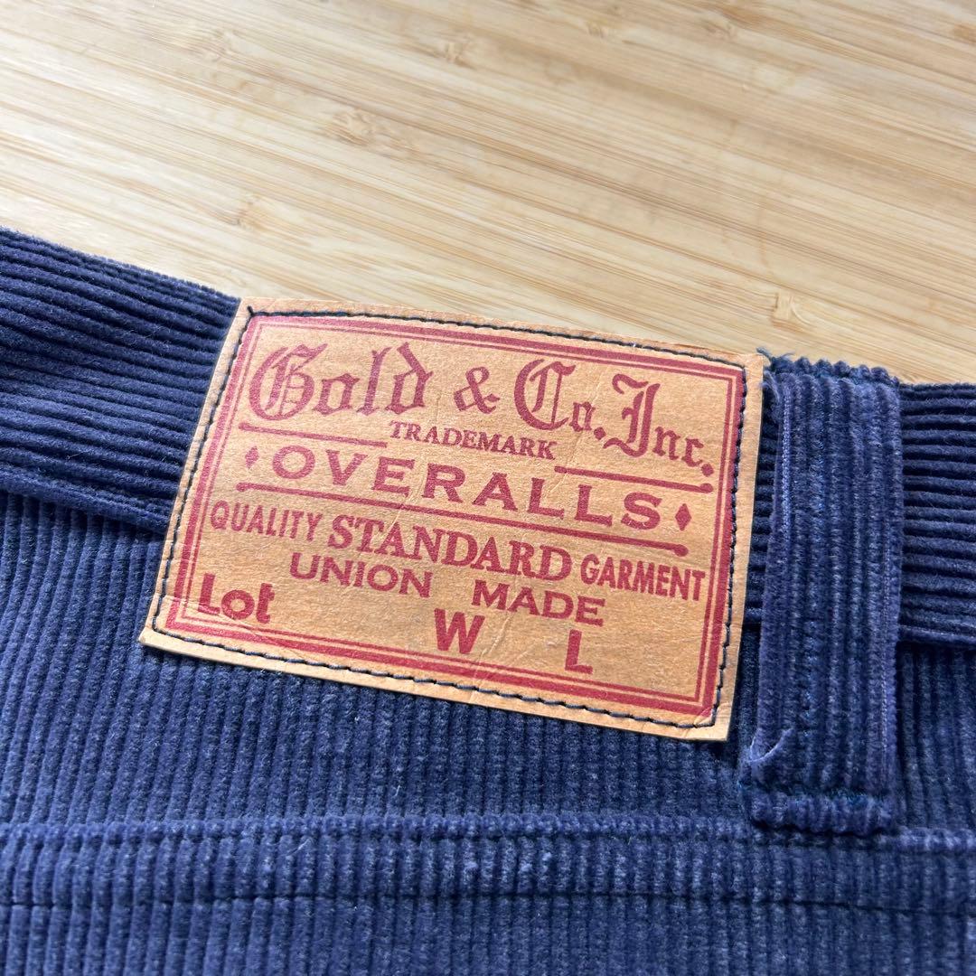 GOLD コーデュロイワイドパンツ パープル M 東洋エンタープライズ