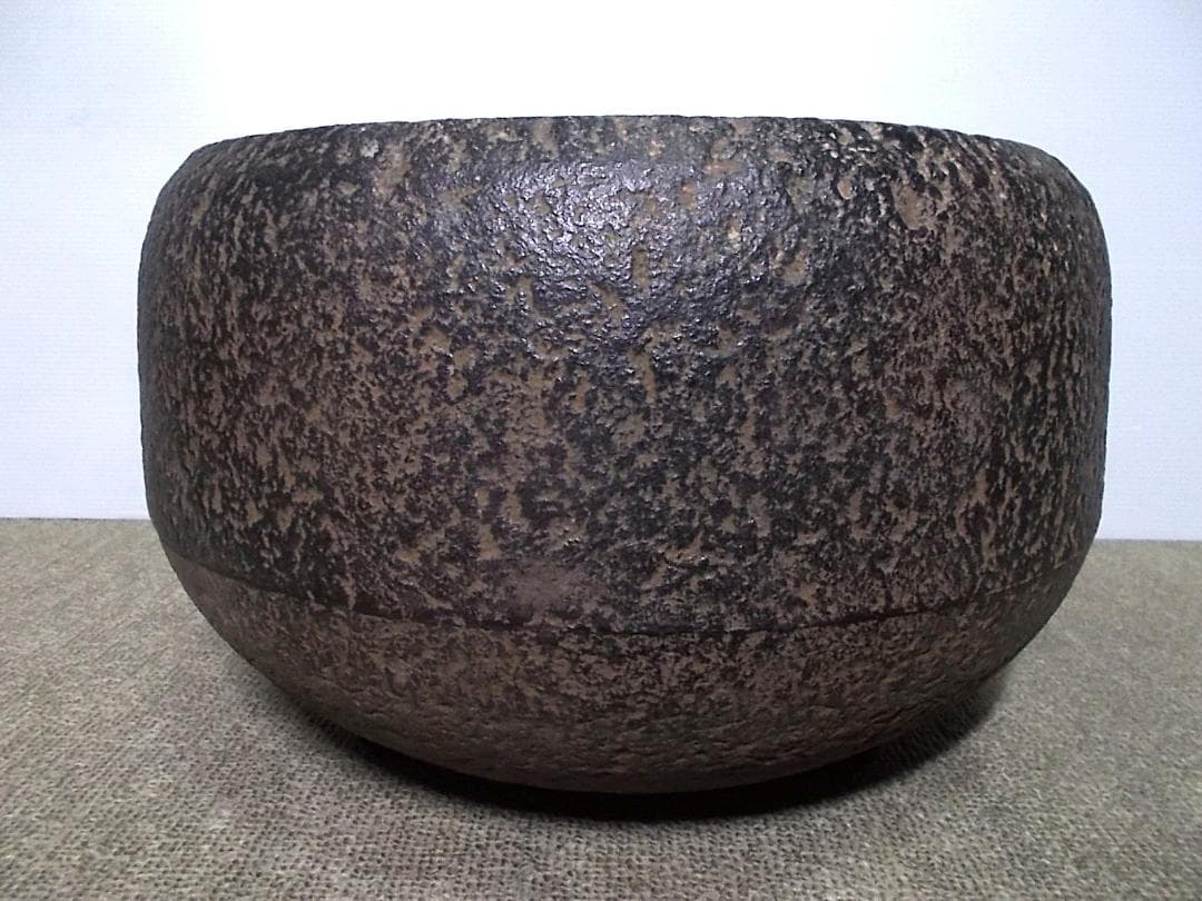 茶道具 鉄鋳物 茶釜 未使用五徳 風炉 桜地紋 底瓦 送料込み