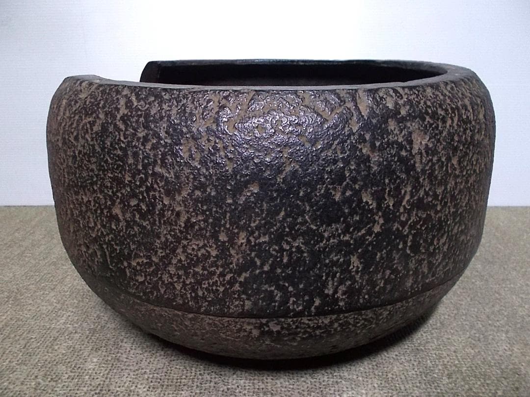 茶道具 鉄鋳物 茶釜 未使用五徳 風炉 桜地紋 底瓦 送料込み