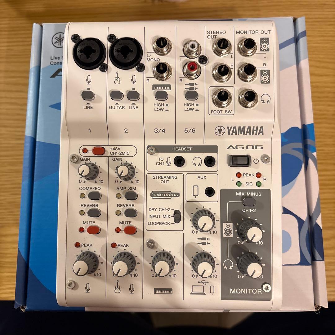 YAMAHA AG06 MK2 ライブストリーミングミキサー