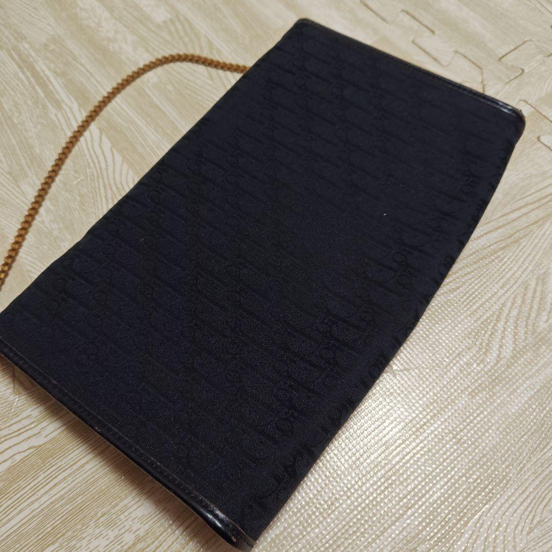 Dior ブラックショルダーバッグ ゴールドチェーン