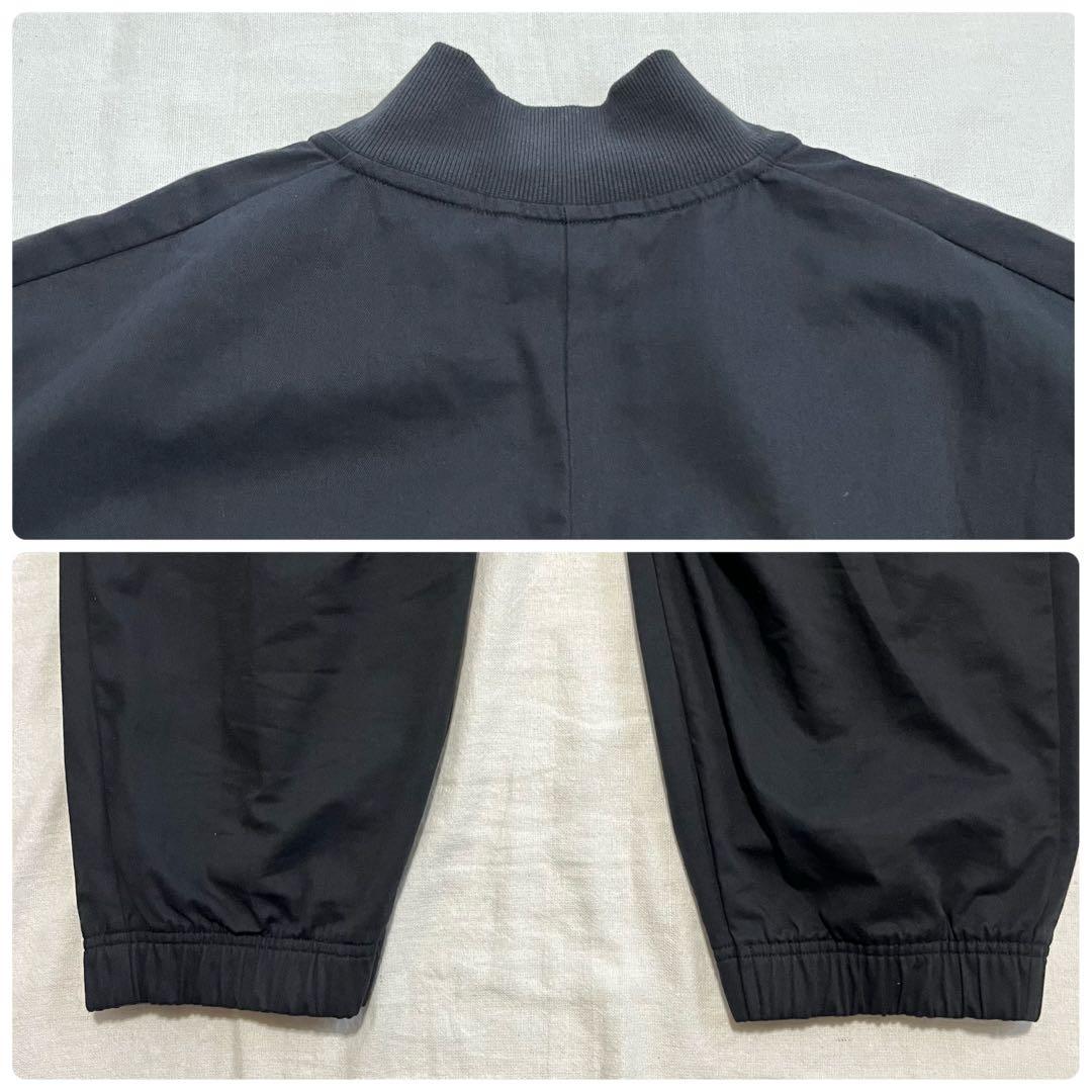 アディダス ジャンプスーツ 半袖 ブラック 黒 ロゴ オールインワン つなぎ