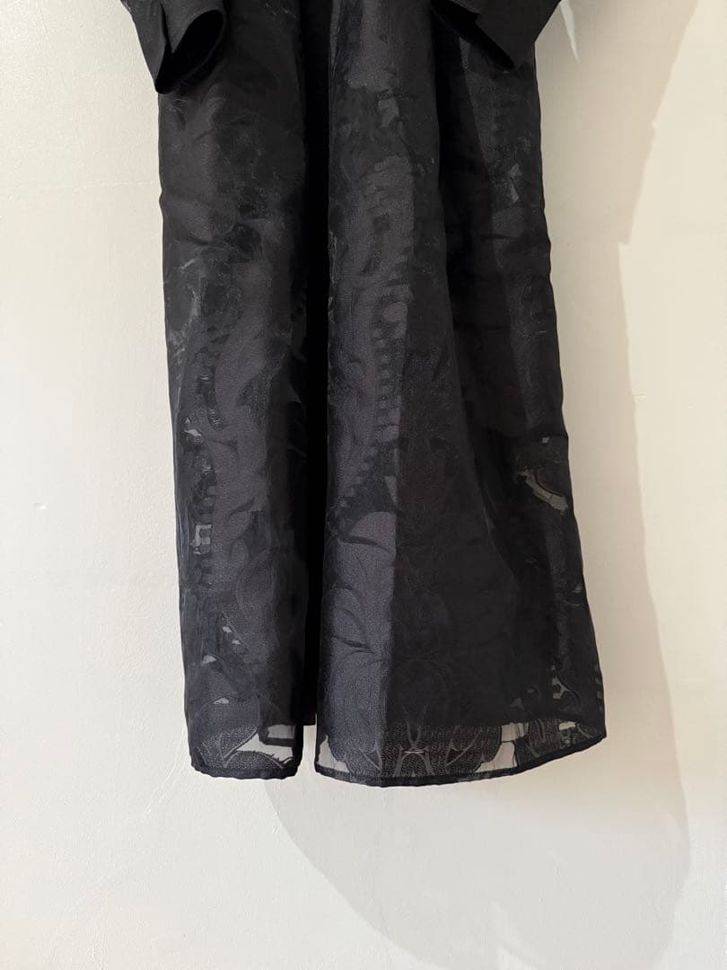 240◆AMERI◆UND SHEER JACQUARD TUCK DRESS◆