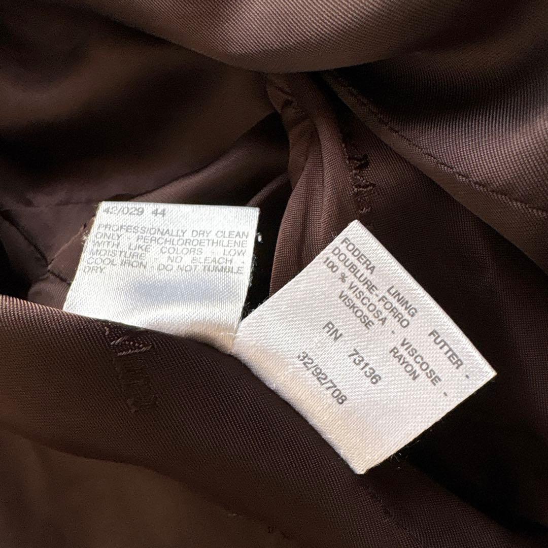 大きいサイズ　マックスマーラ　白タグ　カシミヤ混ウールチェスターコート　44