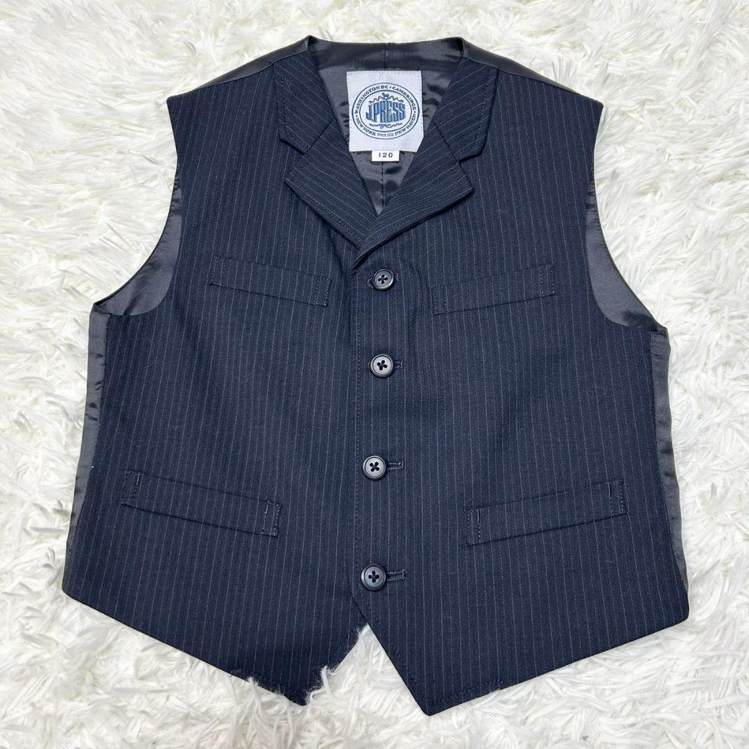 【美品】ジェイプレス フォーマルスーツ キッズ 120 5点セット 卒服 紺ブレ