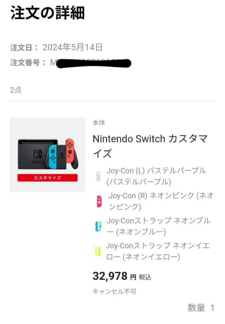 Nintendo Switch 本体　2024年製