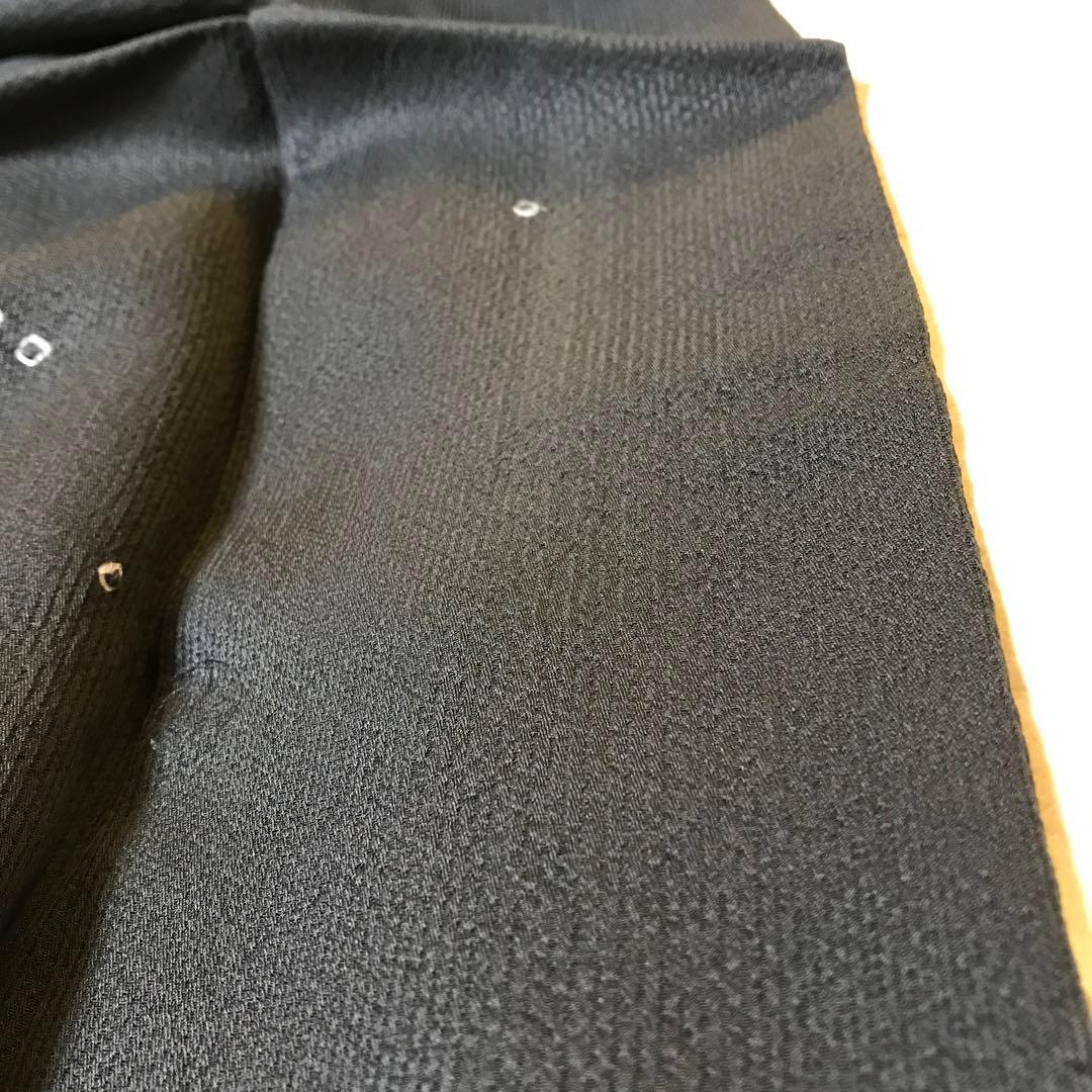 オシャレな縞の地紋　縫絞り織　つまみ絞り　シックな色合いをキュートに⭐️ 松拍落款