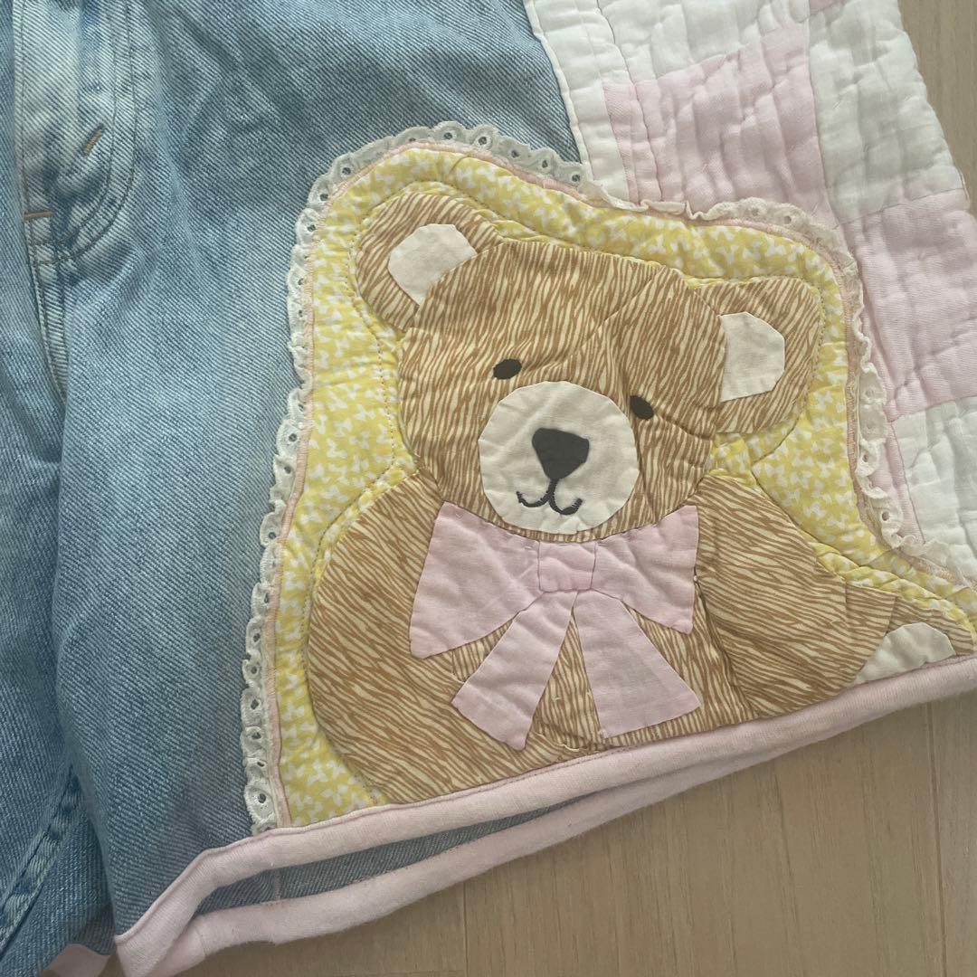 グニフニ♡くまちゃんのカントリーデニムパンツ