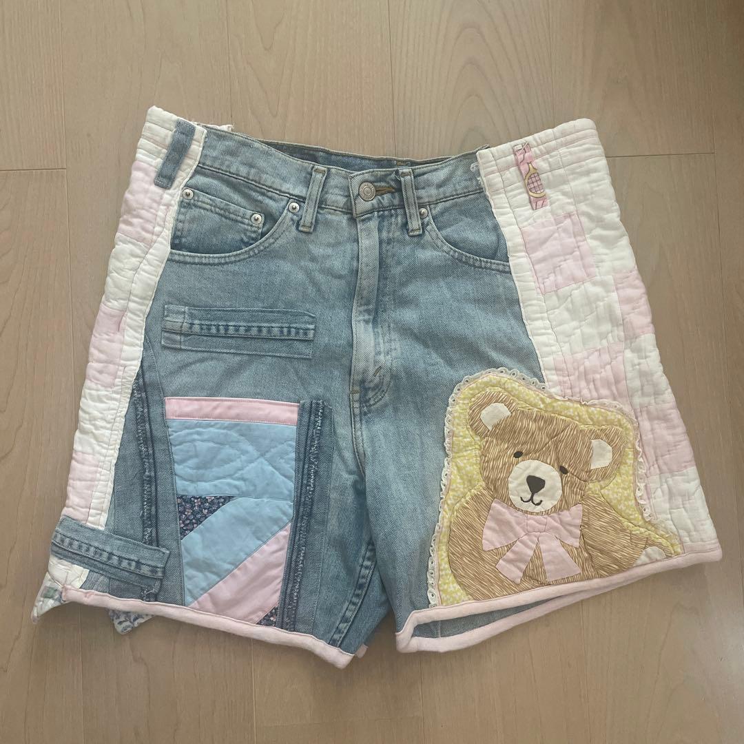 グニフニ♡くまちゃんのカントリーデニムパンツ