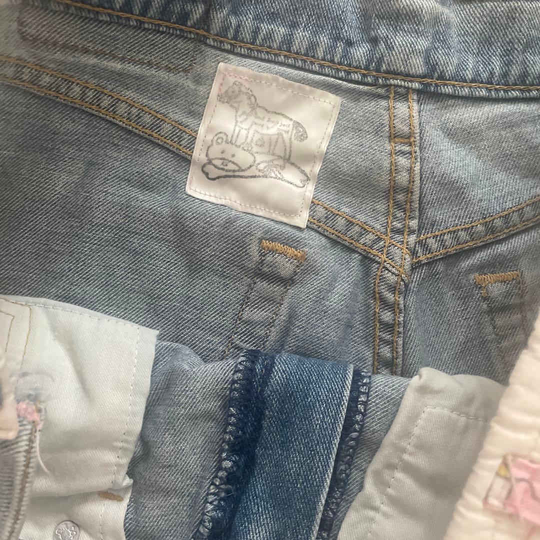 グニフニ♡くまちゃんのカントリーデニムパンツ