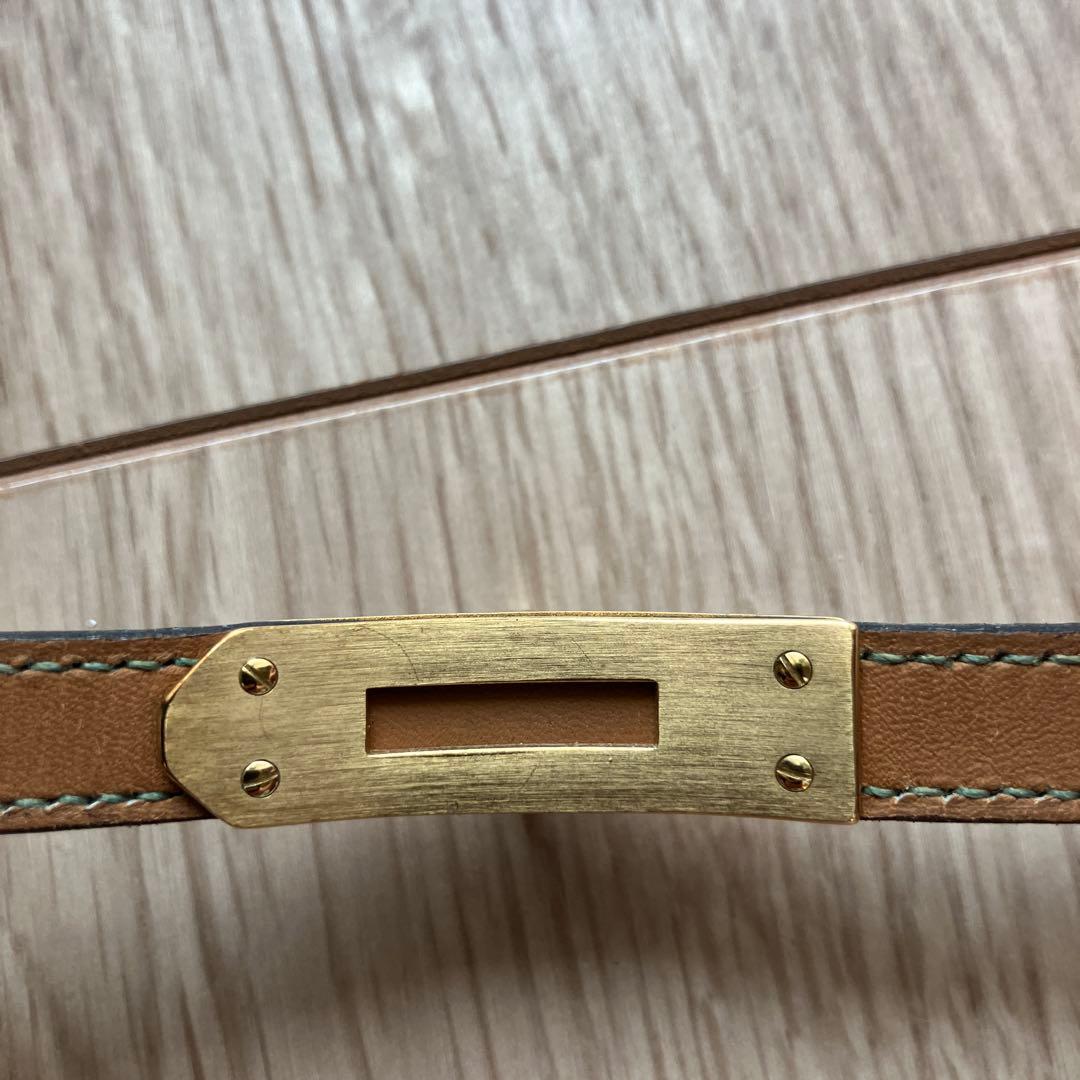 エルメス　ケリー替えベルト　グリーン