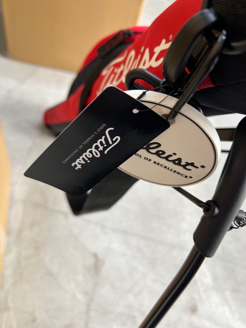 タイトリスト セルフスタンドバッグ　自宅保管　未使用品　レッド