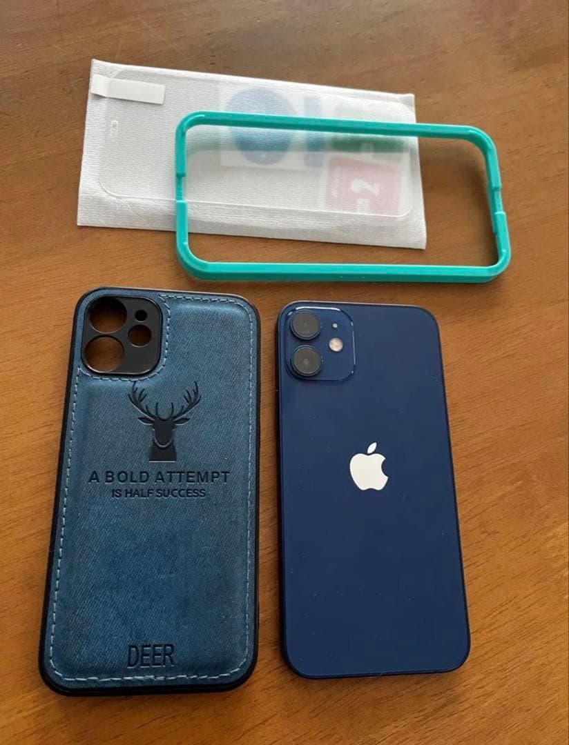 【美品】iPhone12 mini 64GB ブルー 純正バッテリー84%