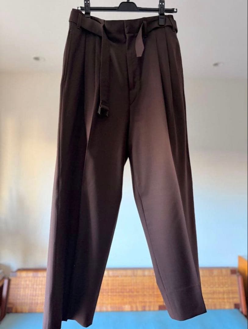 LEMAIRE ルメール　スラックス　ブラウン