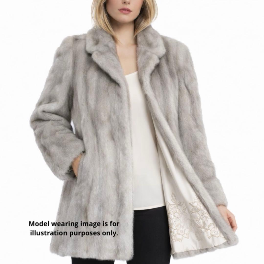 【美品希少✨】サファイアミンク リアルファーコート 本毛皮 貂 艶◎ 毛並み◎