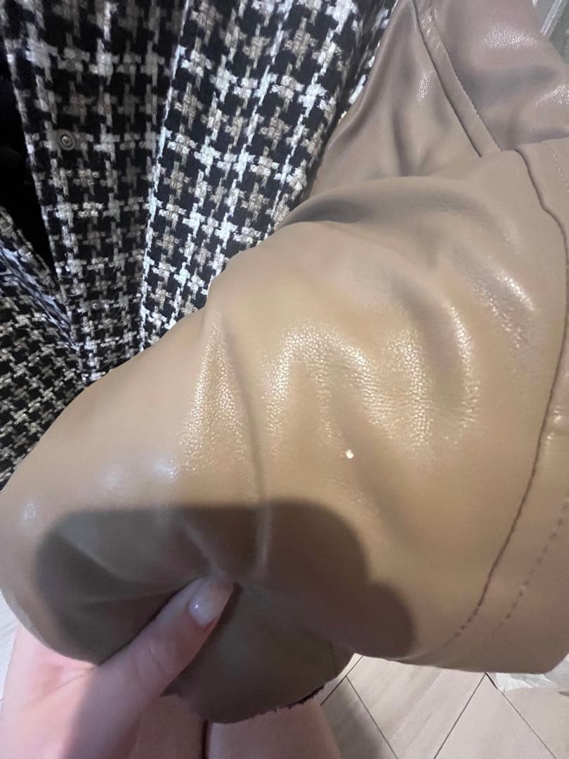 Darich ダーリッチ Dベアチェックビッグスタジャン