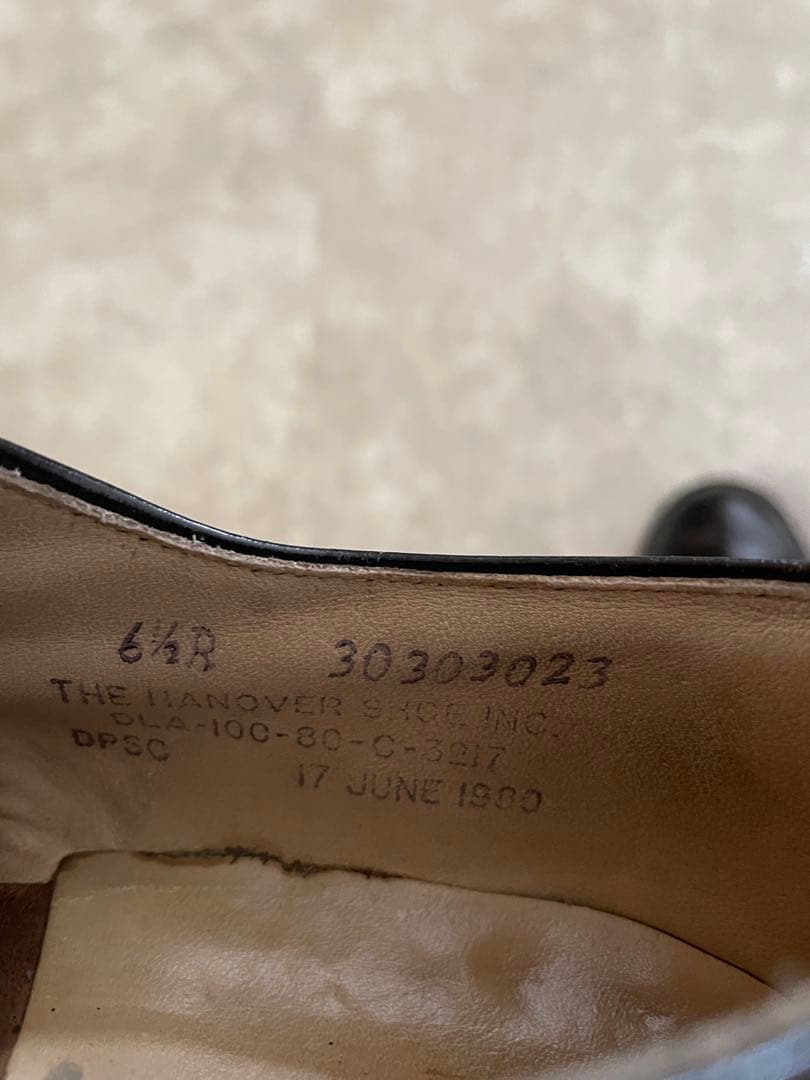 【希少品】1980年US.NAVY サービスシューズ 6 1/2 R