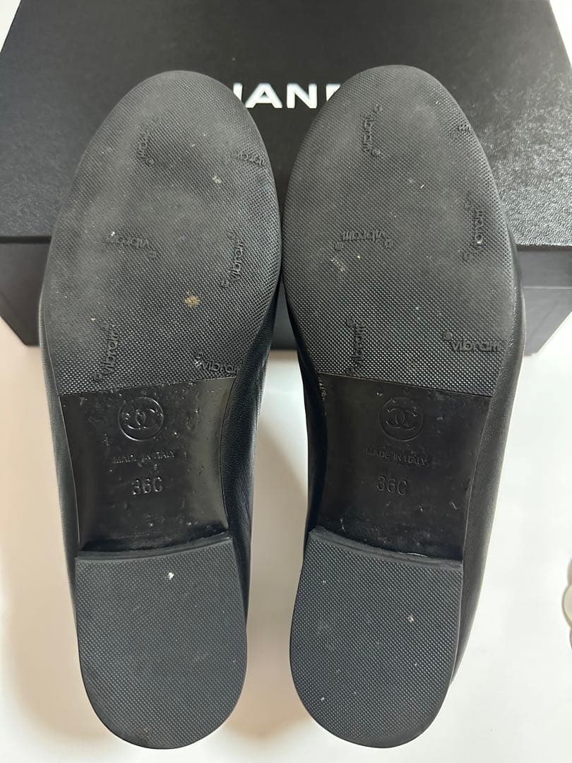 値下げ　CHANEL バレリーナ バレエシューズ 36 ブラック