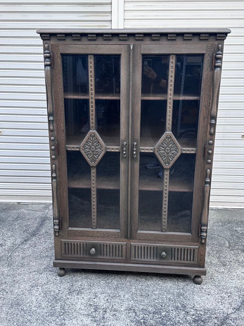 和製ヴィンテージ 神戸洋家具 キャビネット(サイドボード　ブックケース　収納棚)