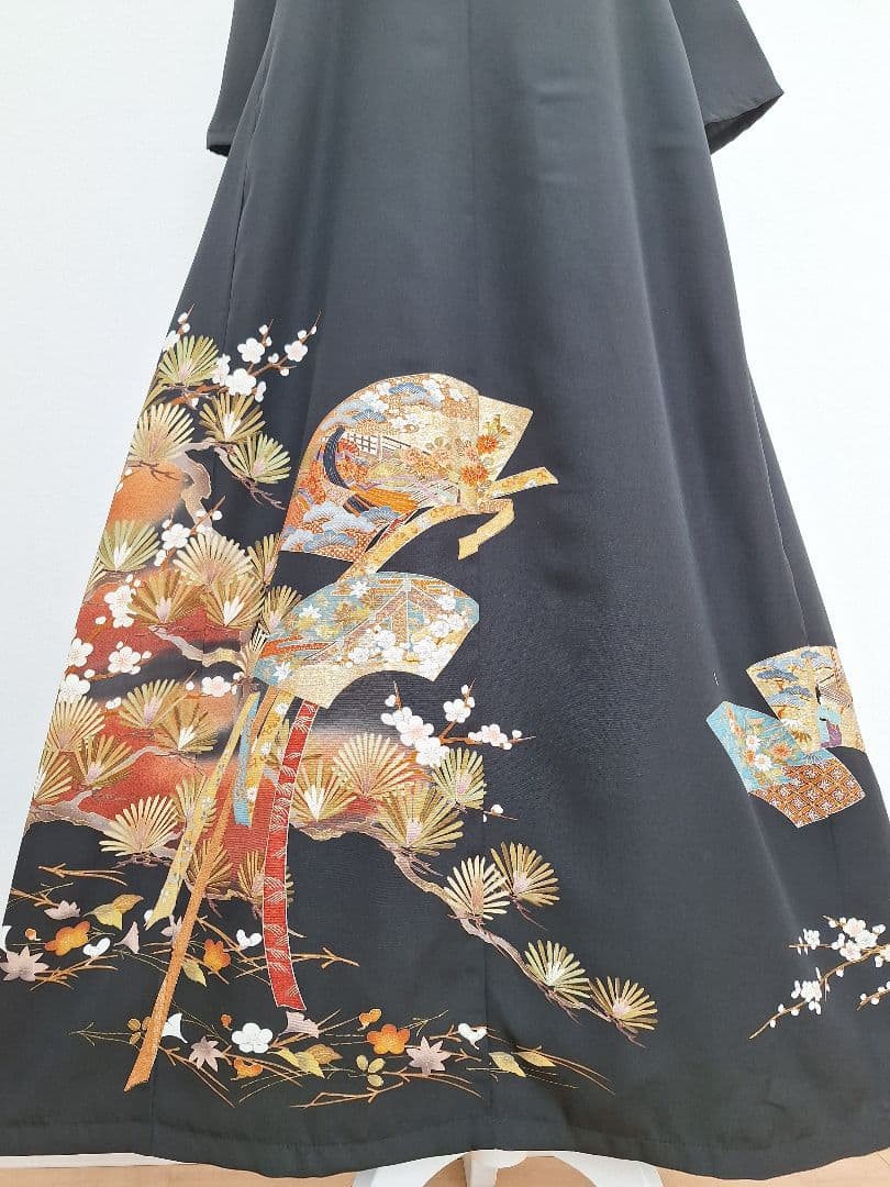 着物リメイクワンピース3667