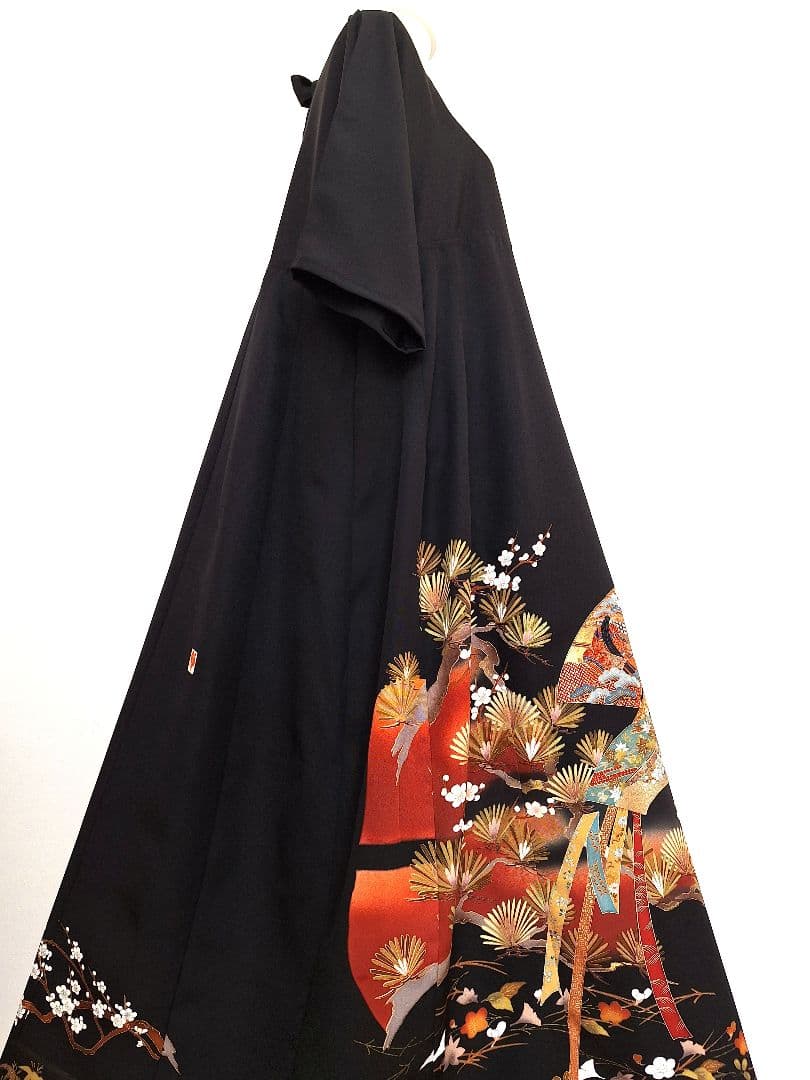 着物リメイクワンピース3667