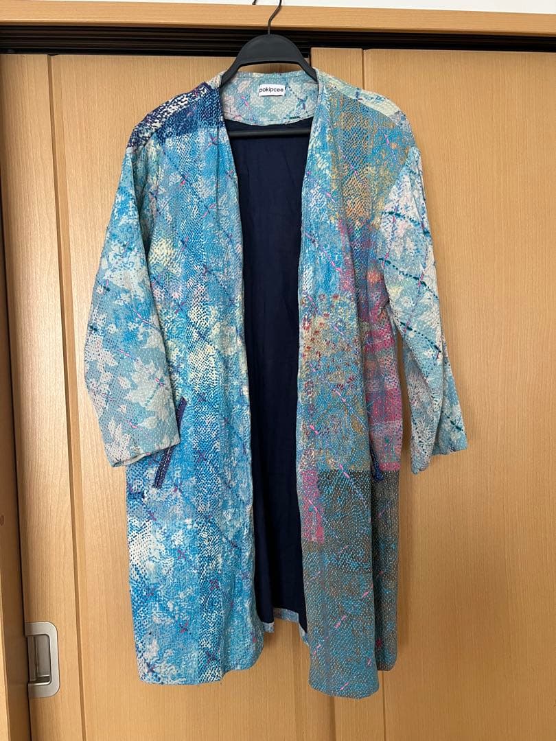 pokipcee ノーカラーコート　ジャケット