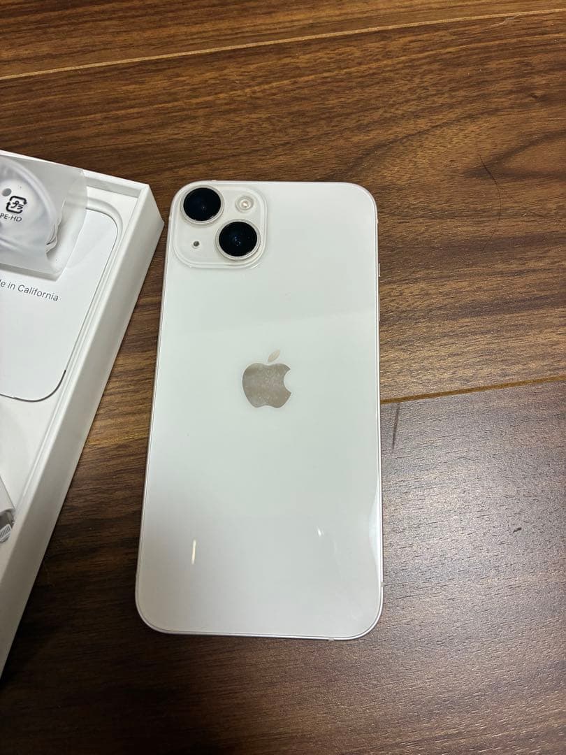 iPhone 14 スターライト128GB、バッテリー最大容量100% 箱付き