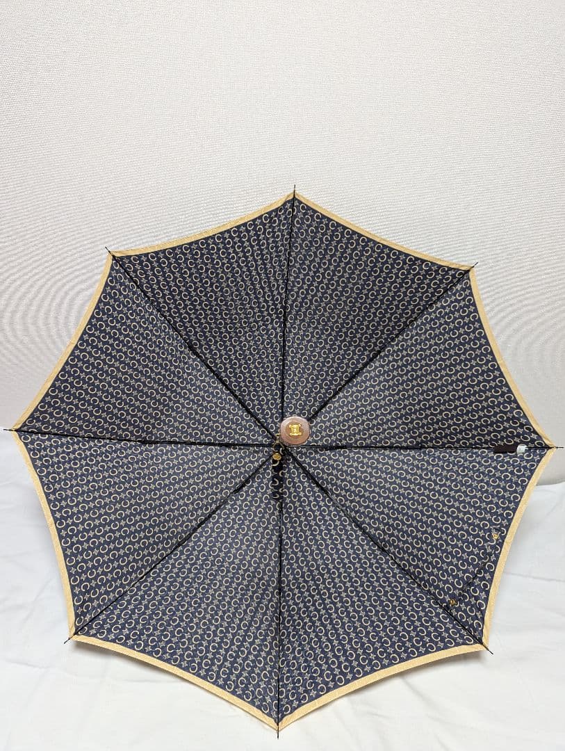 未使用保管品/廃盤品セリーヌ 折り畳み傘 Cマカダム トリオンフ ゴールド金具