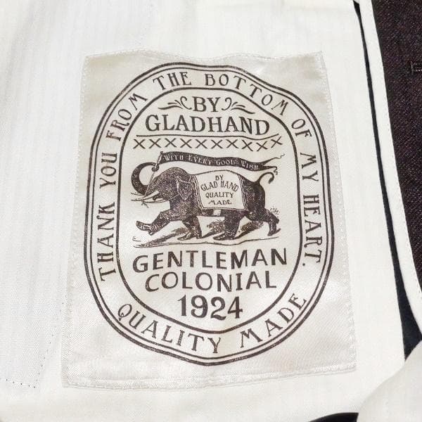 美品定価41800 GLADHAND STOMP FITトラウザーズ ブラウンM