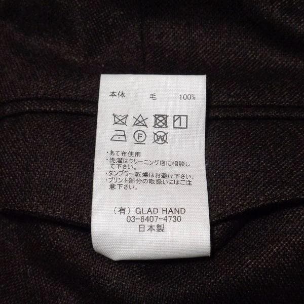 美品定価41800 GLADHAND STOMP FITトラウザーズ ブラウンM