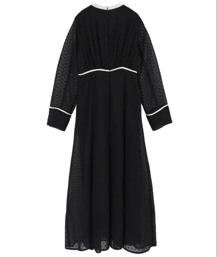 ワンピース CLANE DOT CUT JAQUARD ONE PIECE