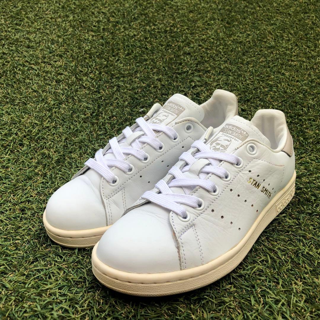 美品22.5 adidas アディダス スタンスミス クリアグラナイHA589