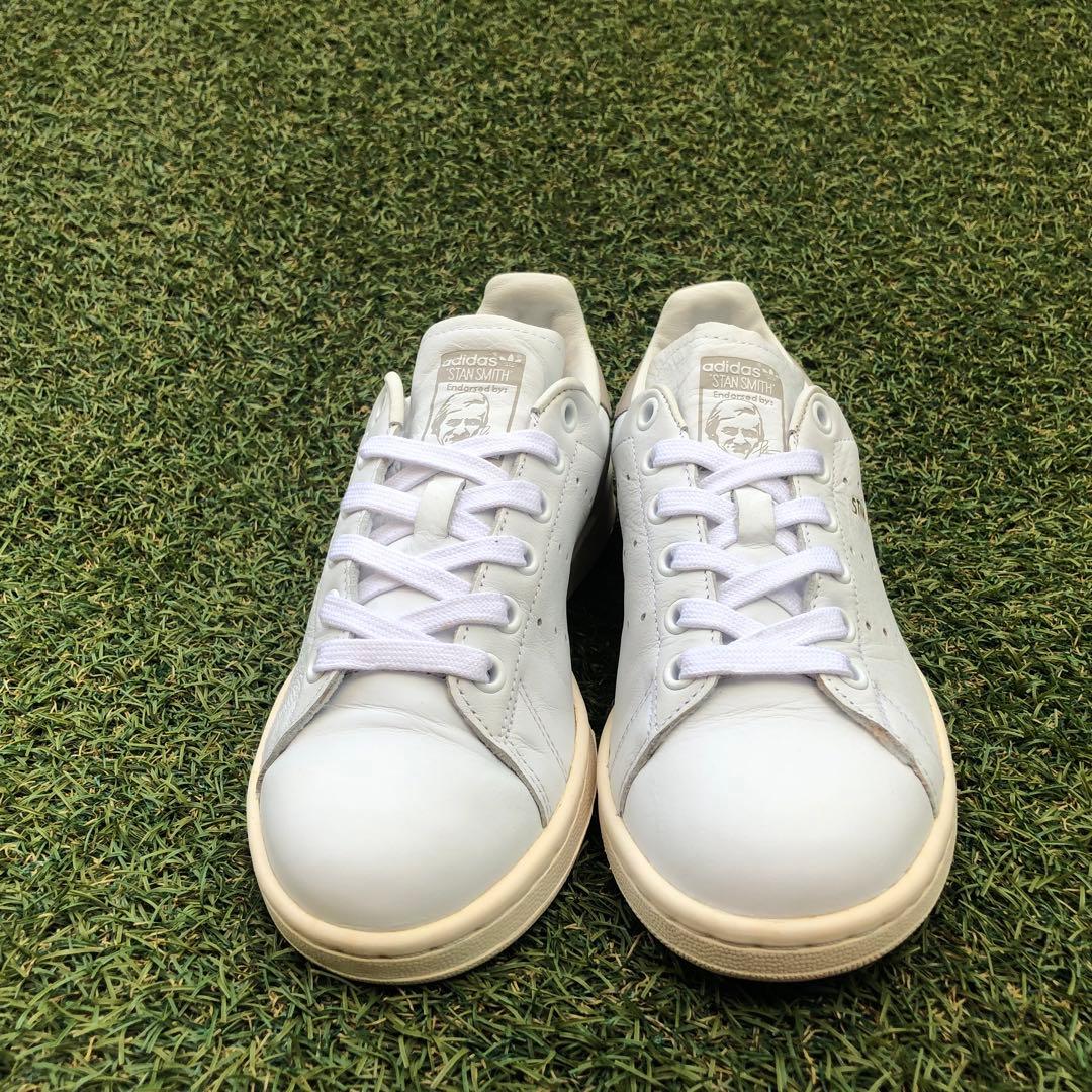 美品22.5 adidas アディダス スタンスミス クリアグラナイHA589