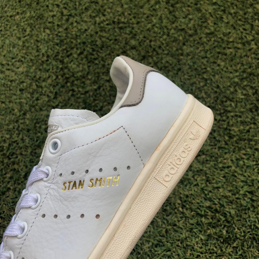 美品22.5 adidas アディダス スタンスミス クリアグラナイHA589
