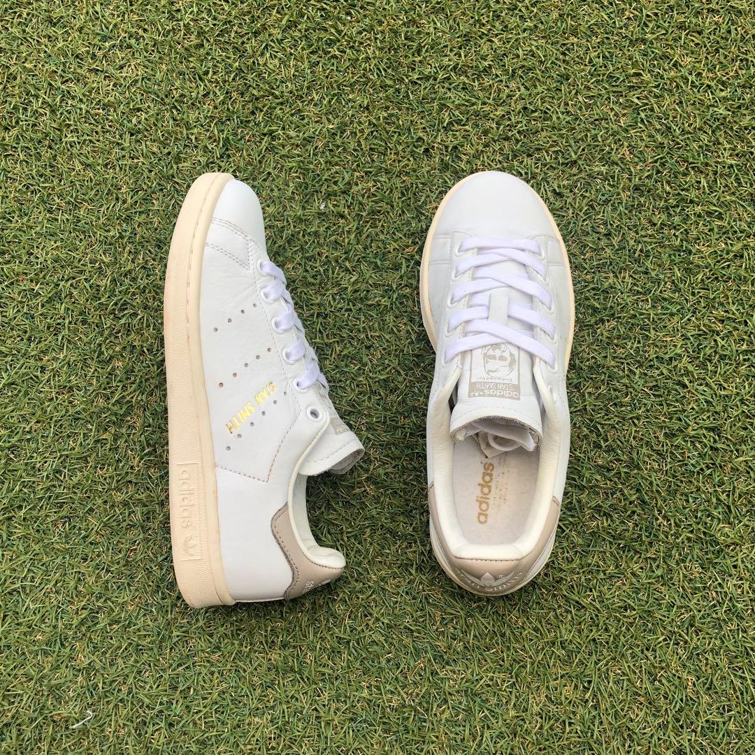 美品22.5 adidas アディダス スタンスミス クリアグラナイHA589