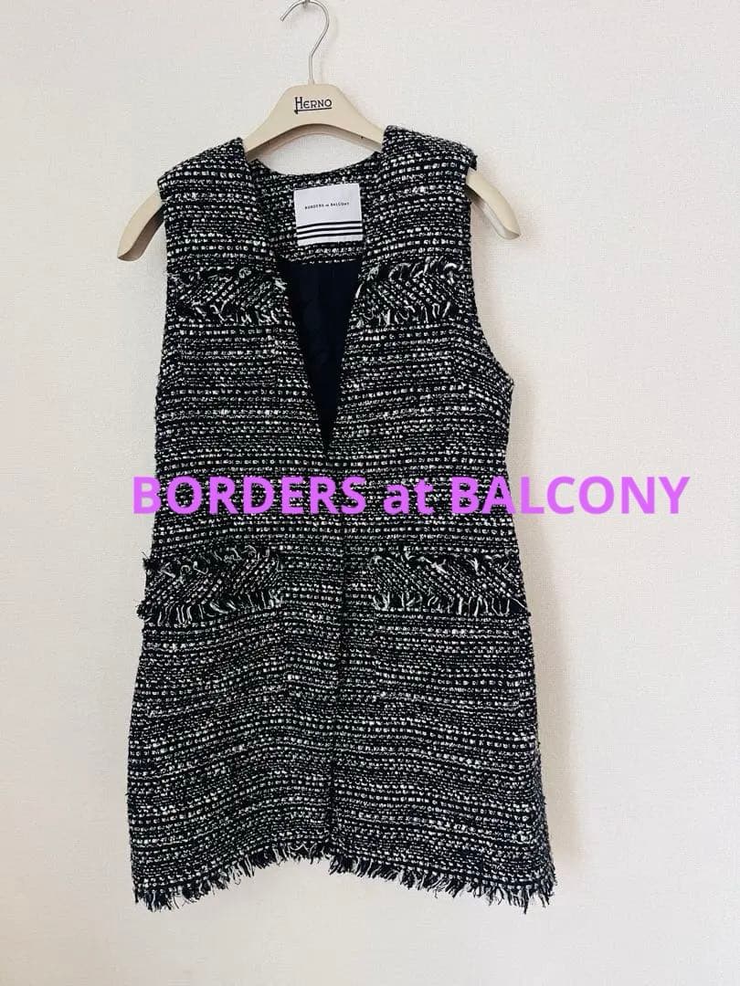 みみみ様　７月１日中❣️ボーダーズアットバルコニー　ツイードジレ　ネイビー