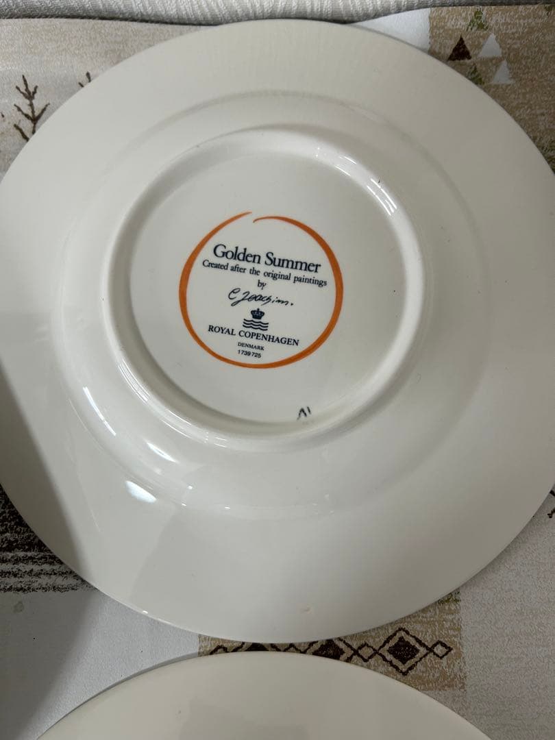 ロイヤルコペンハーゲン ゴールデンサマー ディナープレート　ヴィンテージ 美品