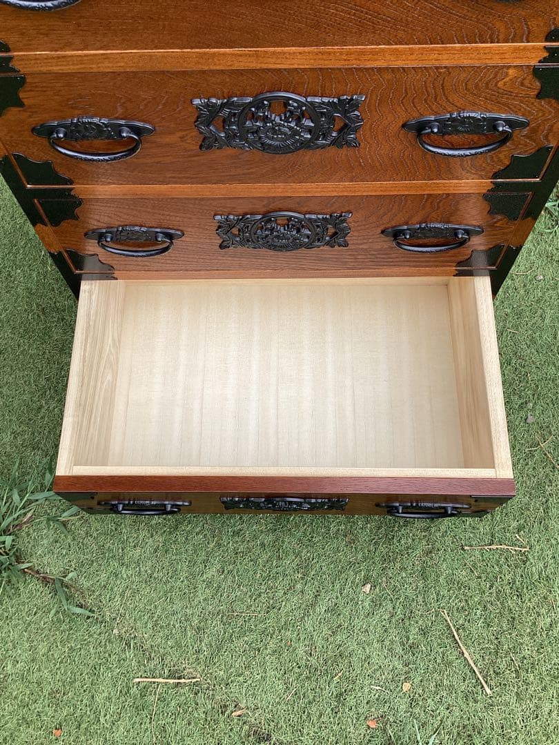 時代箪笥　民芸箪笥　装飾金具　和箪笥　収納箪笥　整理箪笥