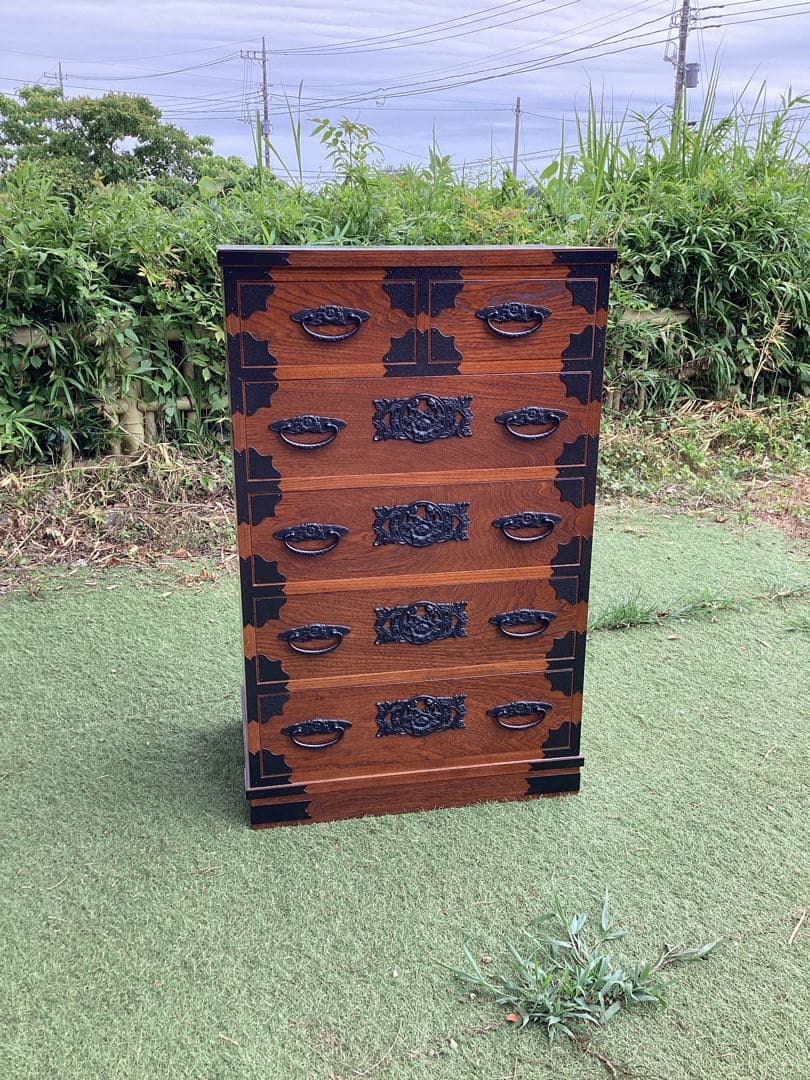 時代箪笥　民芸箪笥　装飾金具　和箪笥　収納箪笥　整理箪笥