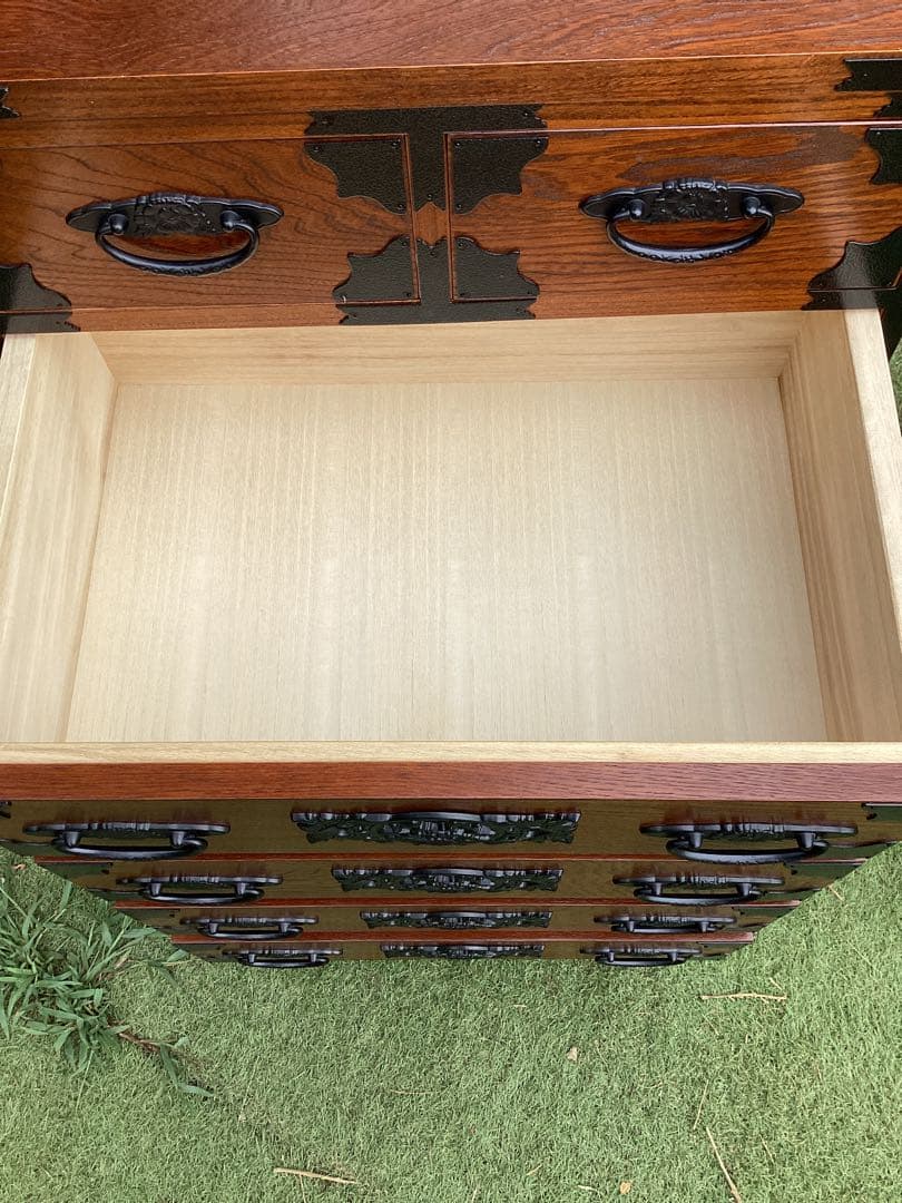 時代箪笥　民芸箪笥　装飾金具　和箪笥　収納箪笥　整理箪笥