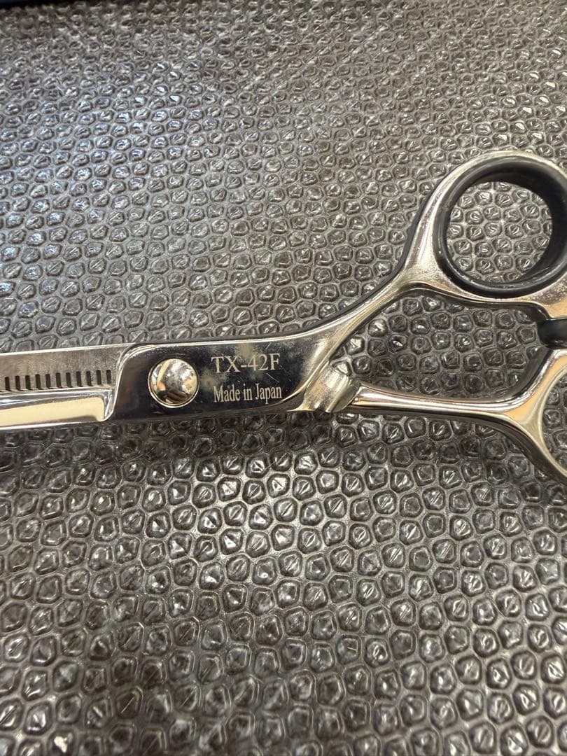 東京理器 胡蝶 TX42F すき鋏 セニングシザー トリミング ハサミ 箱付き