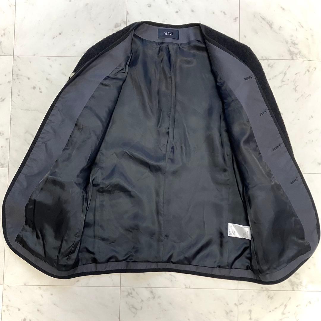 美品 イレーヴ チロリアン ツイードジャケット コンチョボタン 黒