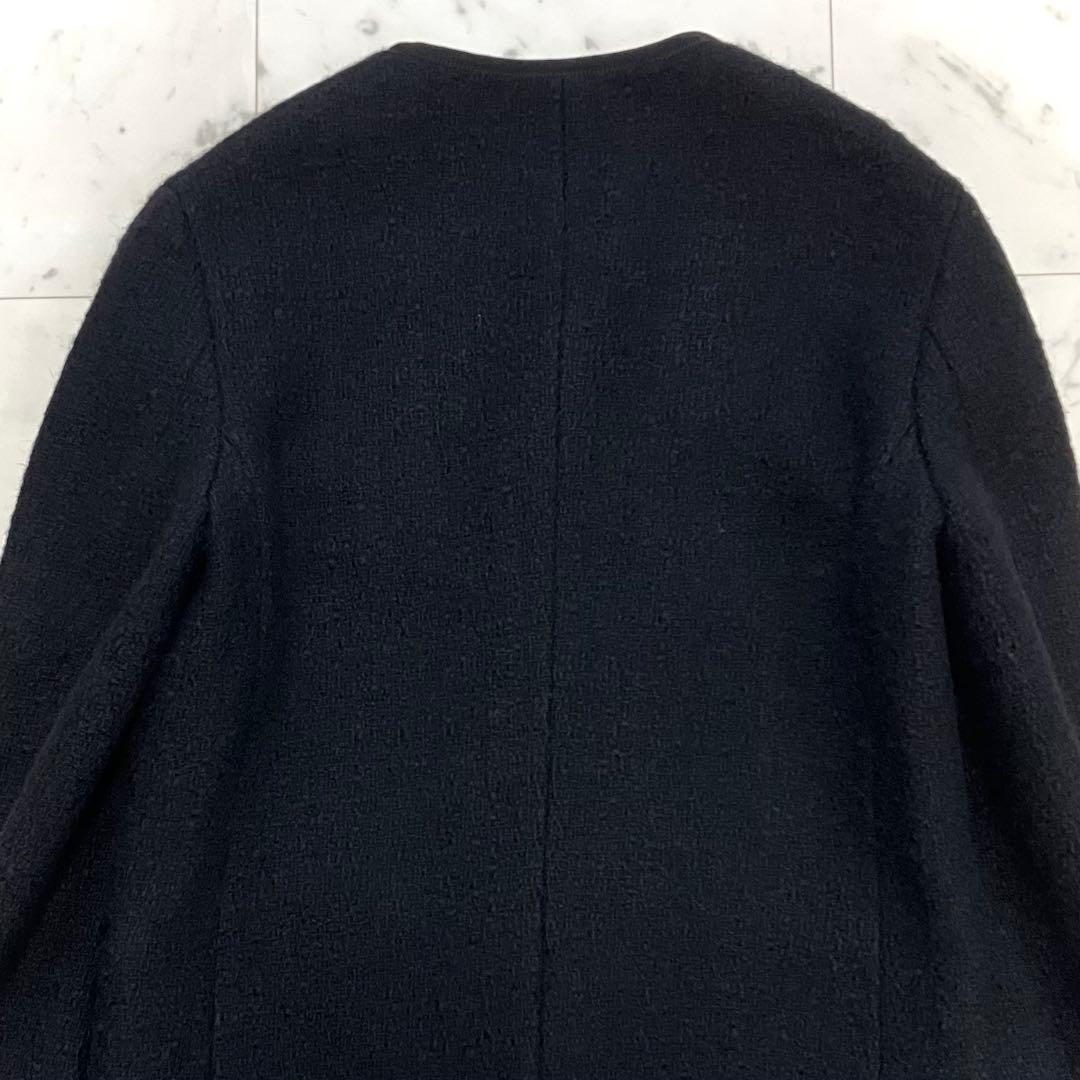 美品 イレーヴ チロリアン ツイードジャケット コンチョボタン 黒