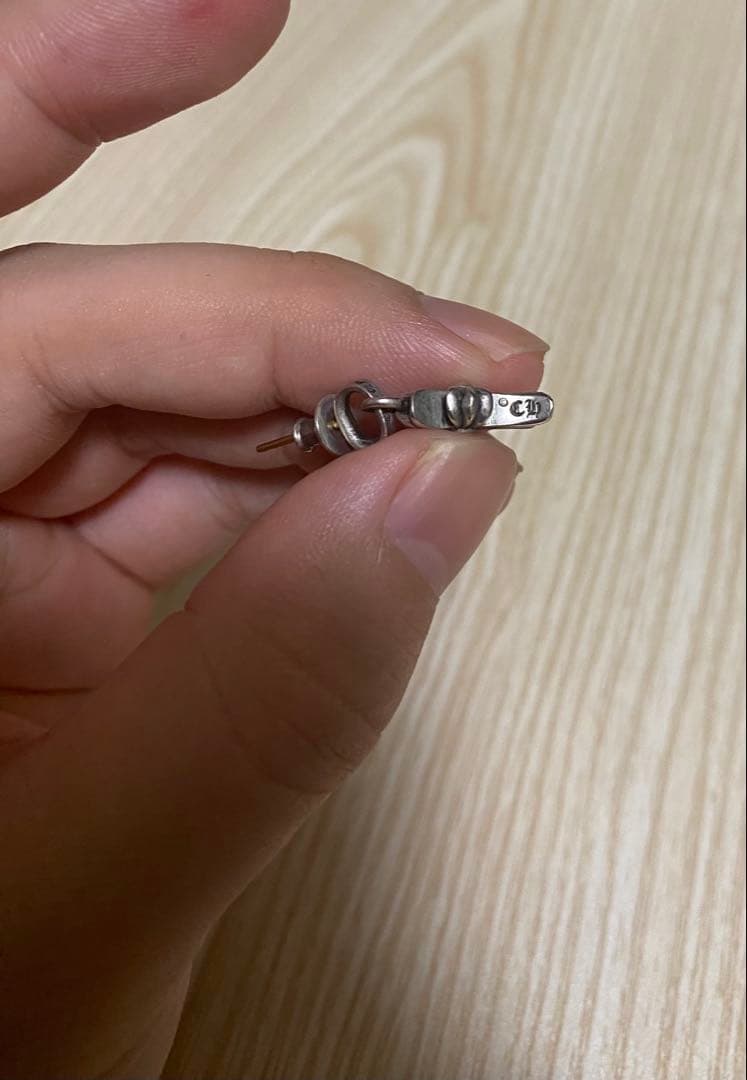 クロムハーツ CHクロスベビーファットドロップイヤリング