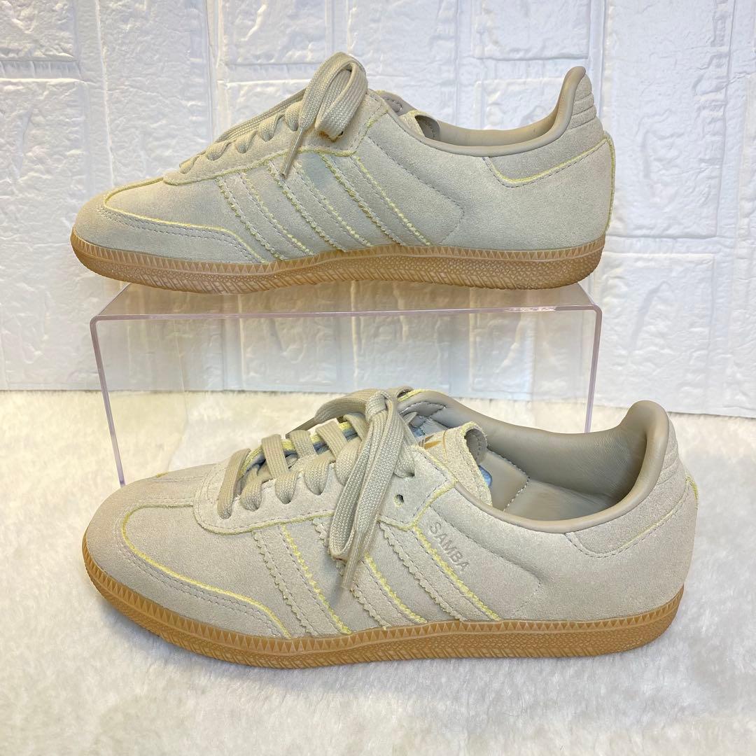 【美品】adidas SAMBA アディダス サンバ 23cm ベージュ