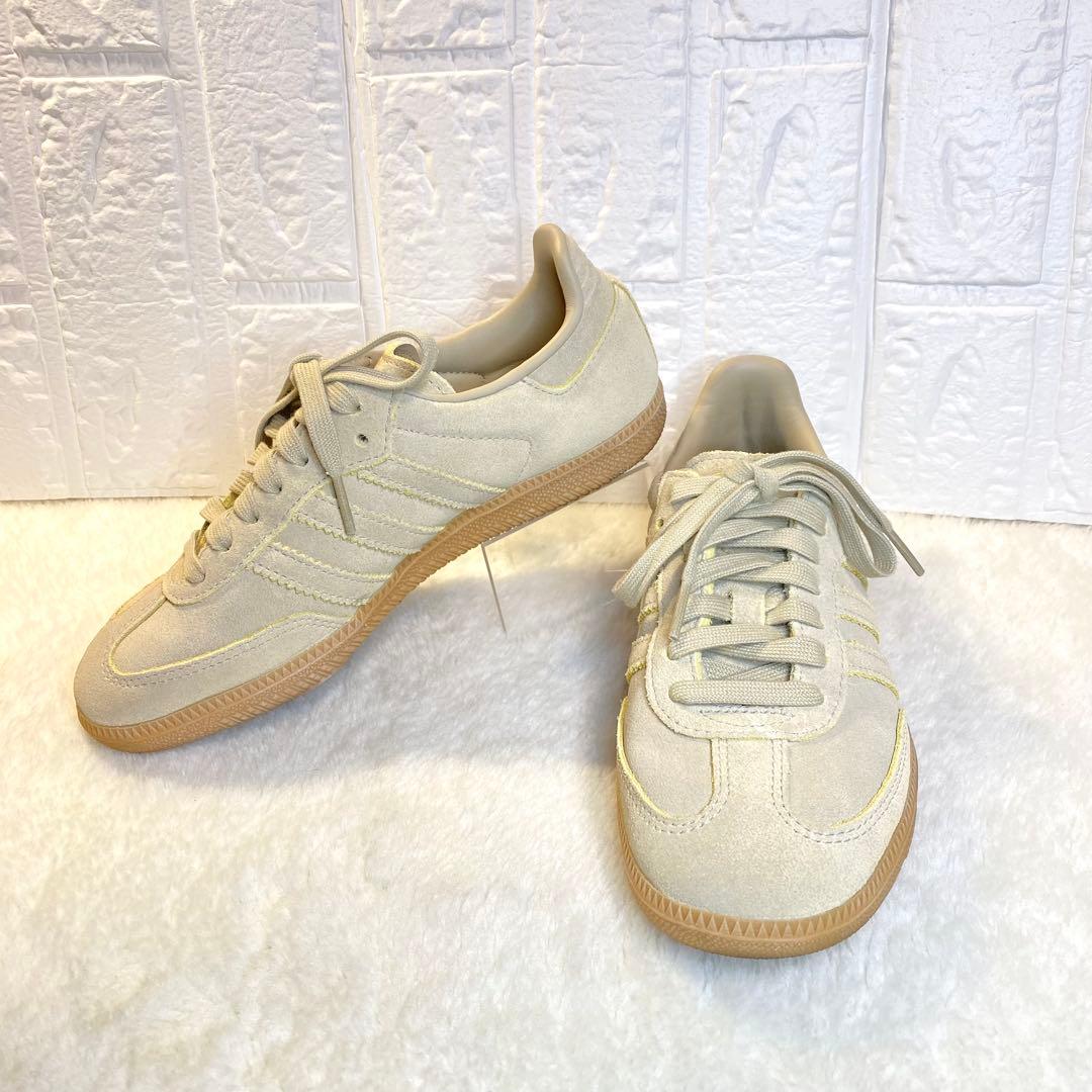 【美品】adidas SAMBA アディダス サンバ 23cm ベージュ