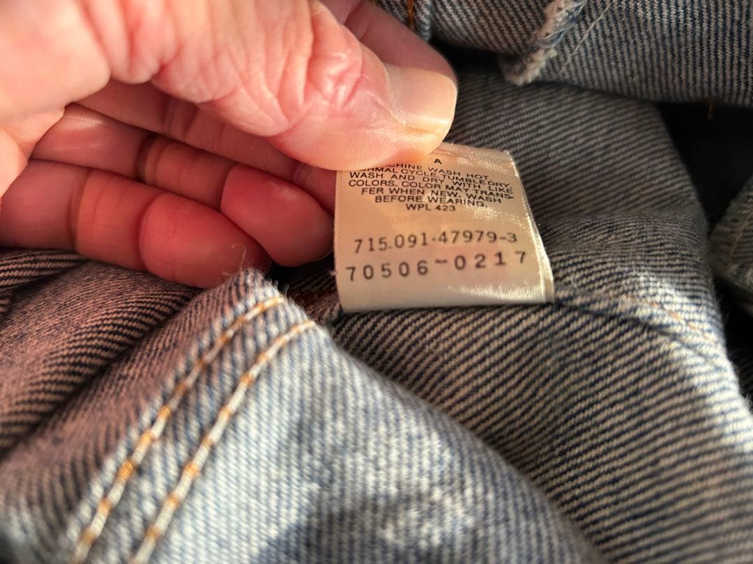 LEVI'S Gジャン 70506-0217 サイズ36 デニムブルー