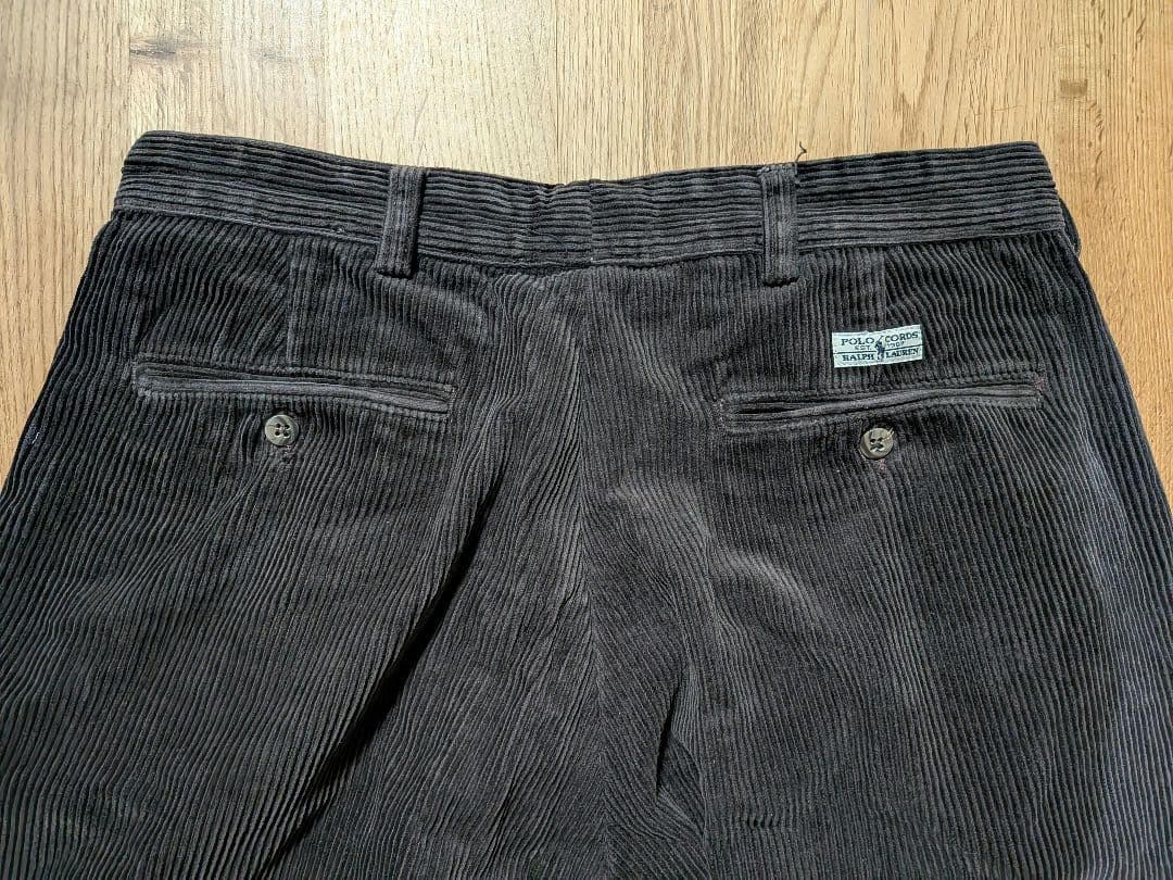 90s ラルフローレン アンドリュー コーデュロイ ブラウン