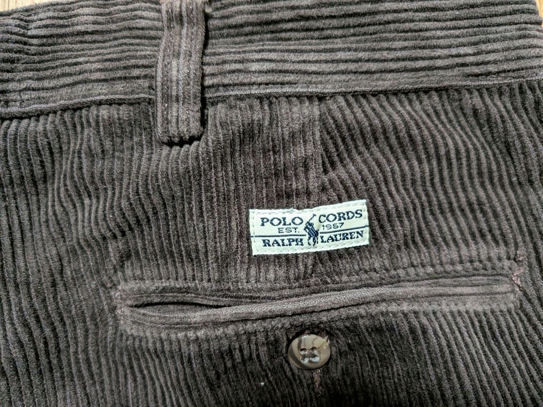 90s ラルフローレン アンドリュー コーデュロイ ブラウン